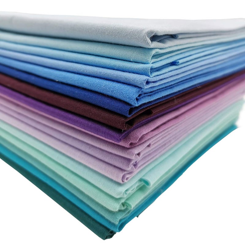iNee Aurora Solids Fat Quarters Quilting Fabric Bundles, 18 x 22 inches, (Aurora Solids) - Image 3